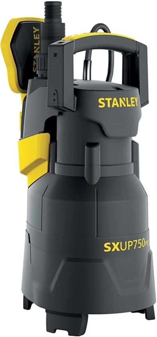 Stanley 51767 SXUP750PTE Plastikowa pompa zanurzeniowa 230 V, 750 W, IPX8, wraz z kablem zasilającym o długości 10 m