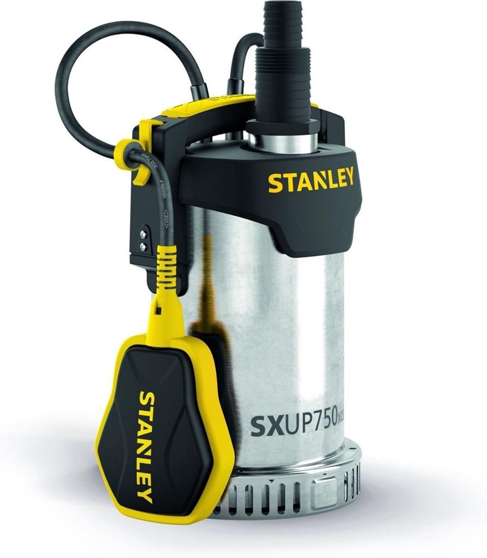 Stanley 51768 Pompa zanurzeniowa SXUP750XCE ze stali nierdzewnej, 230 V, 750 W, IPX8, wraz z kablem zasilającym o długości 10 m