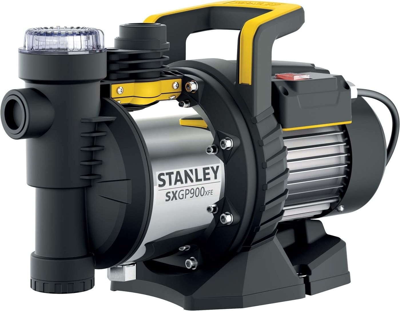 Stanley 51772 SXGP900XFE Pompa z samozasysaniem z tworzywa sztucznego i stali, 230 V, 900 W, IPX4