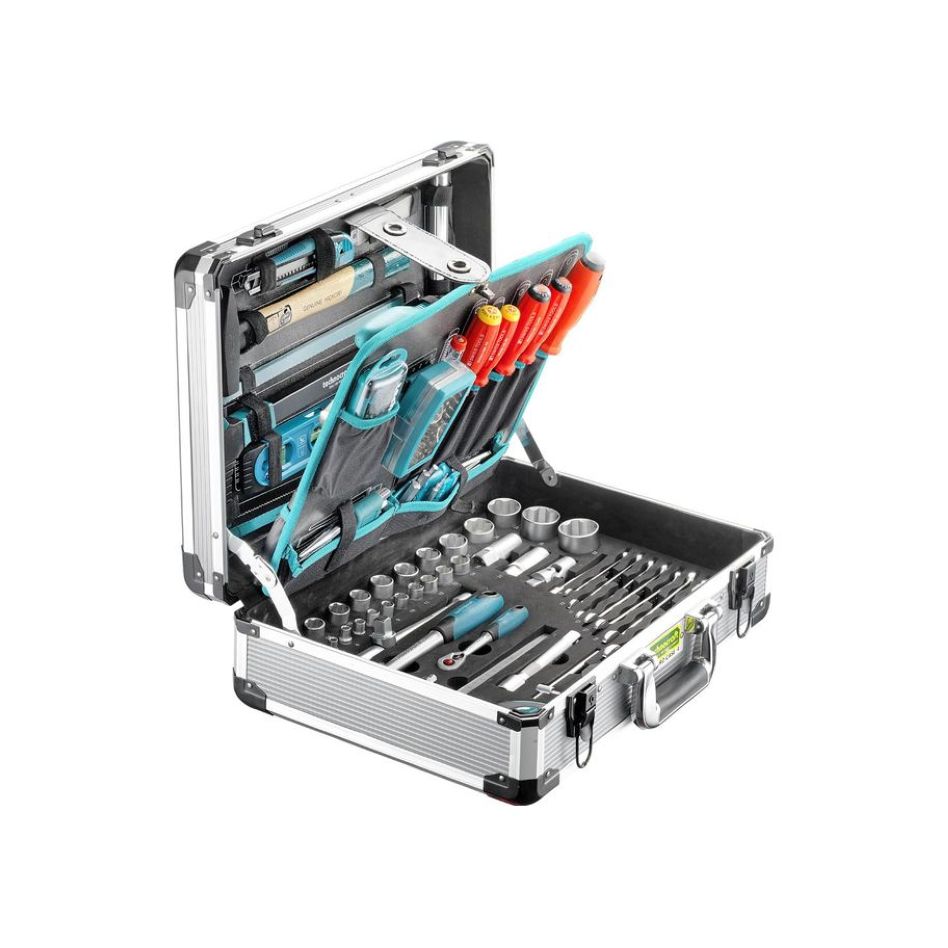 technocraft 663291 Aluminiowa walizka narzędziowa PRO CASE 5 PSG 140-częściowa