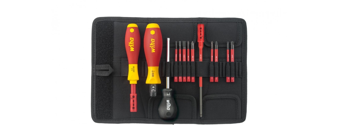 Wiha 40674 2872 T13 TorqueVario-S elektryczny zestaw wkrętak&oacute;w dynamometrycznych, 13 części